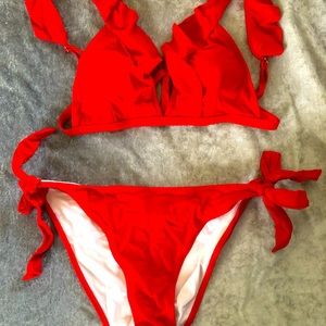 Never worn red SHEIN bikini.